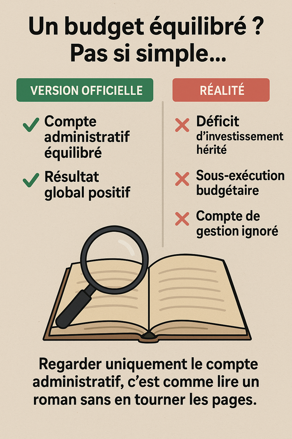 Compte administratif vs. compte de gestion – ce que le maire ne dit pas