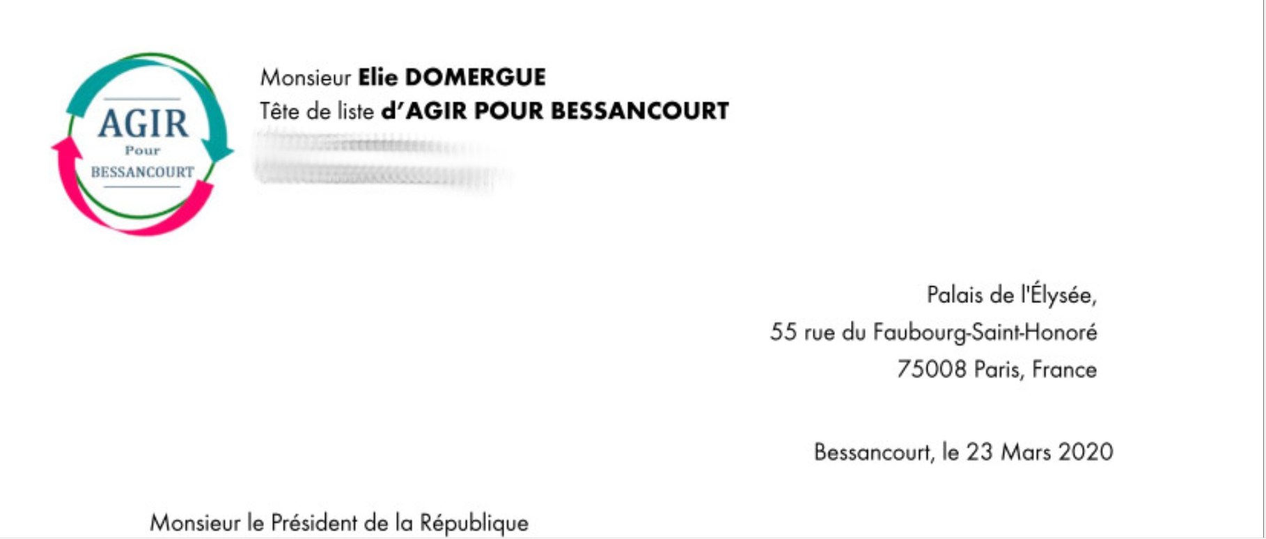 LETTRE OUVERTE AU PRÉSIDENT DE LA RÉPUBLIQUE