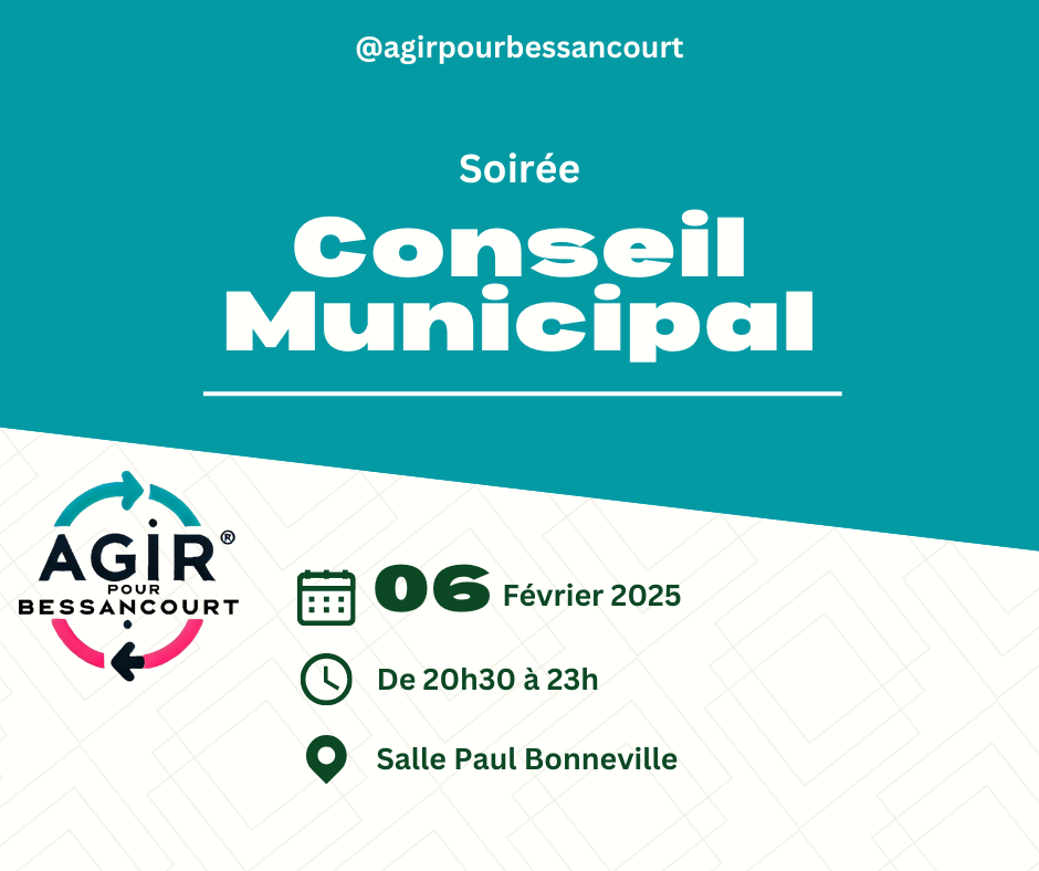 Ordre du Jour du Conseil Municipal du 06/02/2025