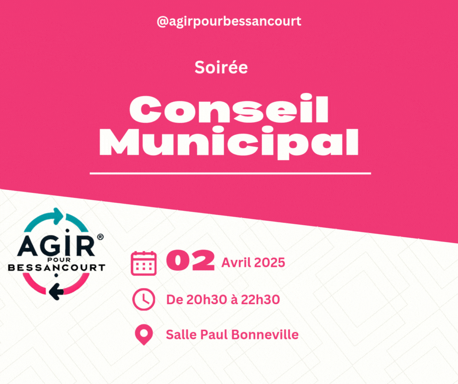 Retour en image du conseil municipal du 02 avril 2025