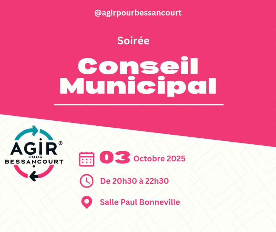Ordre du Jour du Conseil Municipal du 03/10/2025