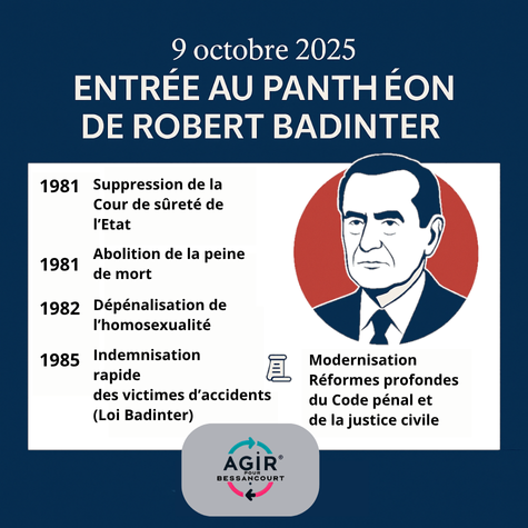 Hommage à Robert Badinter — Entrée au Panthéon