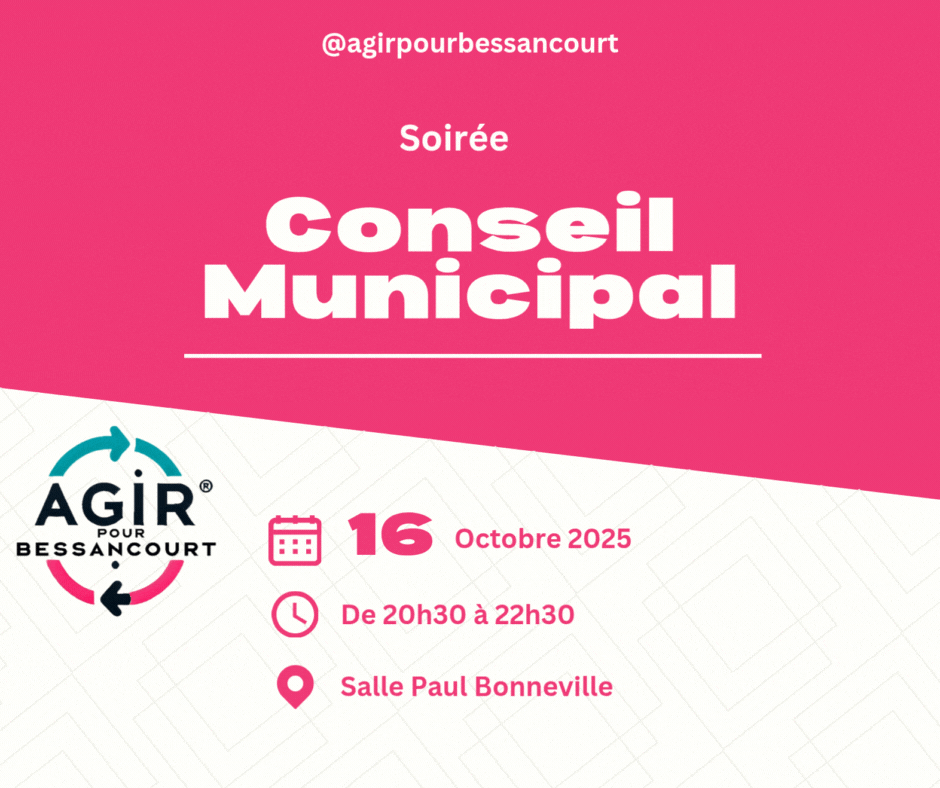 Ordre du Jour du Conseil Municipal du 03/10/2025