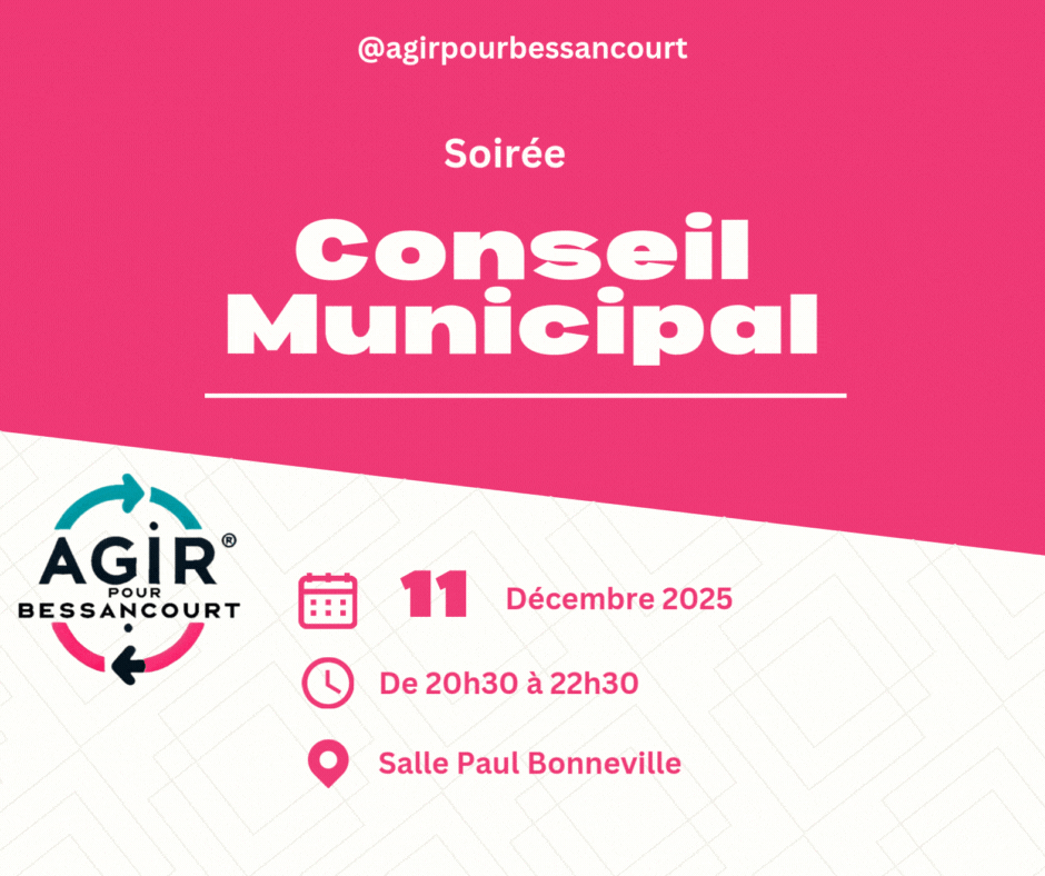 Ordre du Jour du Conseil Municipal du 11/12/2025