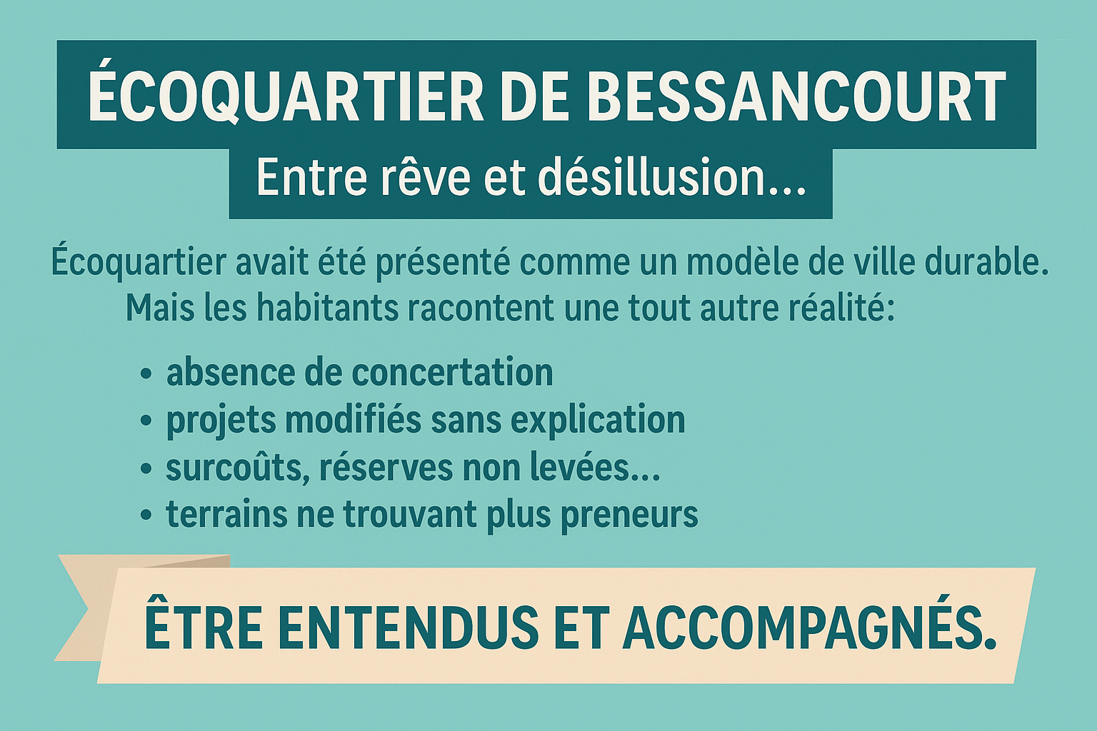 Écoquartier de Bessancourt : quand le rêve se transforme