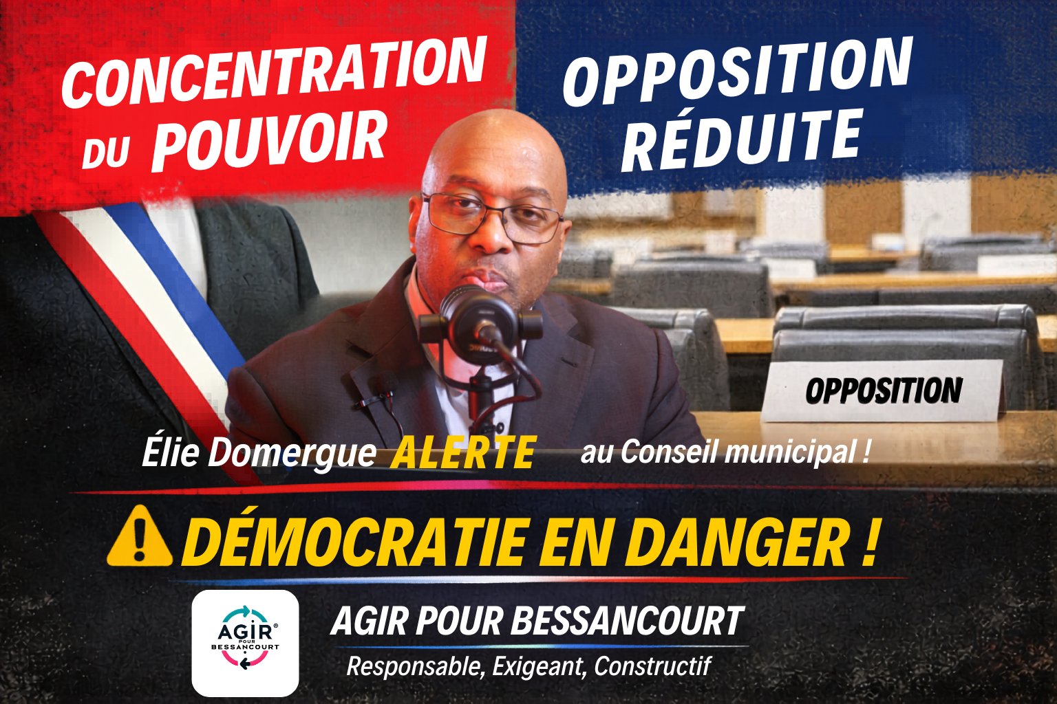 Déclaration d’Élie Domergue lors du conseil municipal du 07 avril 2026