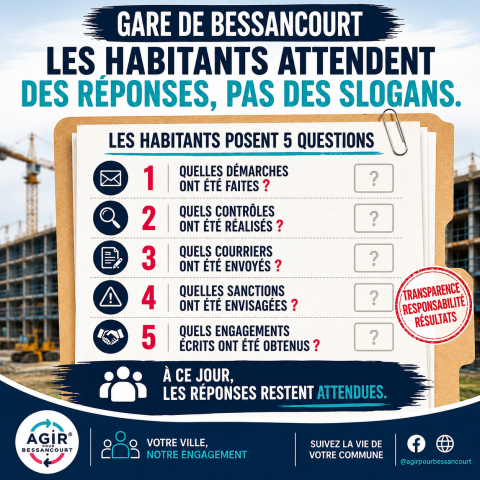 Réunion publique de la gare : quelques vérités à rétablir